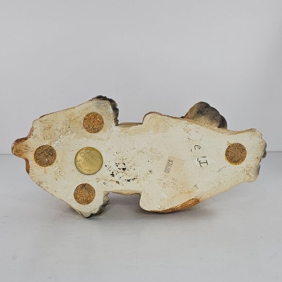 Vintage Classic Stone Critters Boxer Dog Lying Down Resin Figurine UDC 1984 - Picture 9 of 10